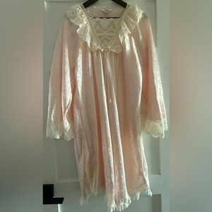 Vintage TJW Pink Lace Nightgown